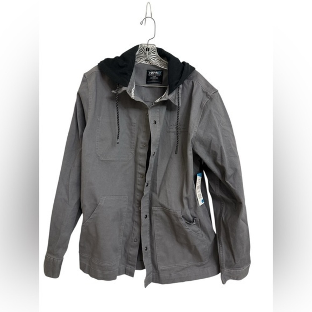 Tony Hawk Skateboarding Stretch Twill
Snap Up Hooded Work Jacket NWT